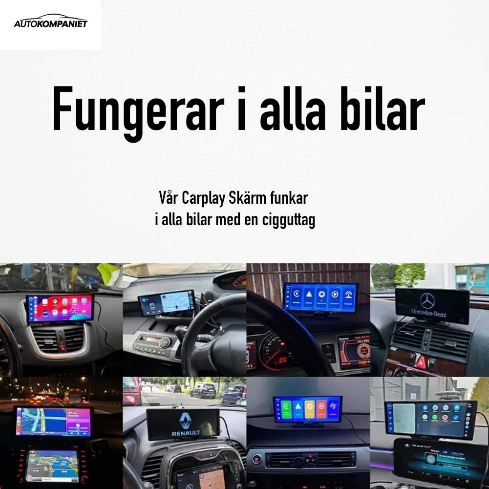 Din perfekta 10,26 tums 4K skärm – trådlös CarPlay & Android Auto, GPS och WiFi för säker och bekväm körning﻿