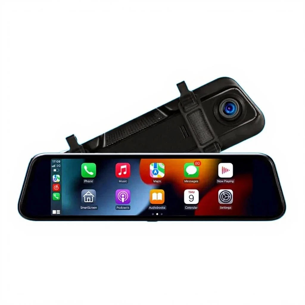 Smart backspegel med Trådlös CarPlay med 4k kamera